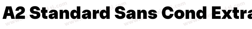 A2 Standard Sans Cond Extrabold字体转换